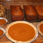 Baking Day:  Pumpkin Bread, Cranberry Bread, Pies and Cookies